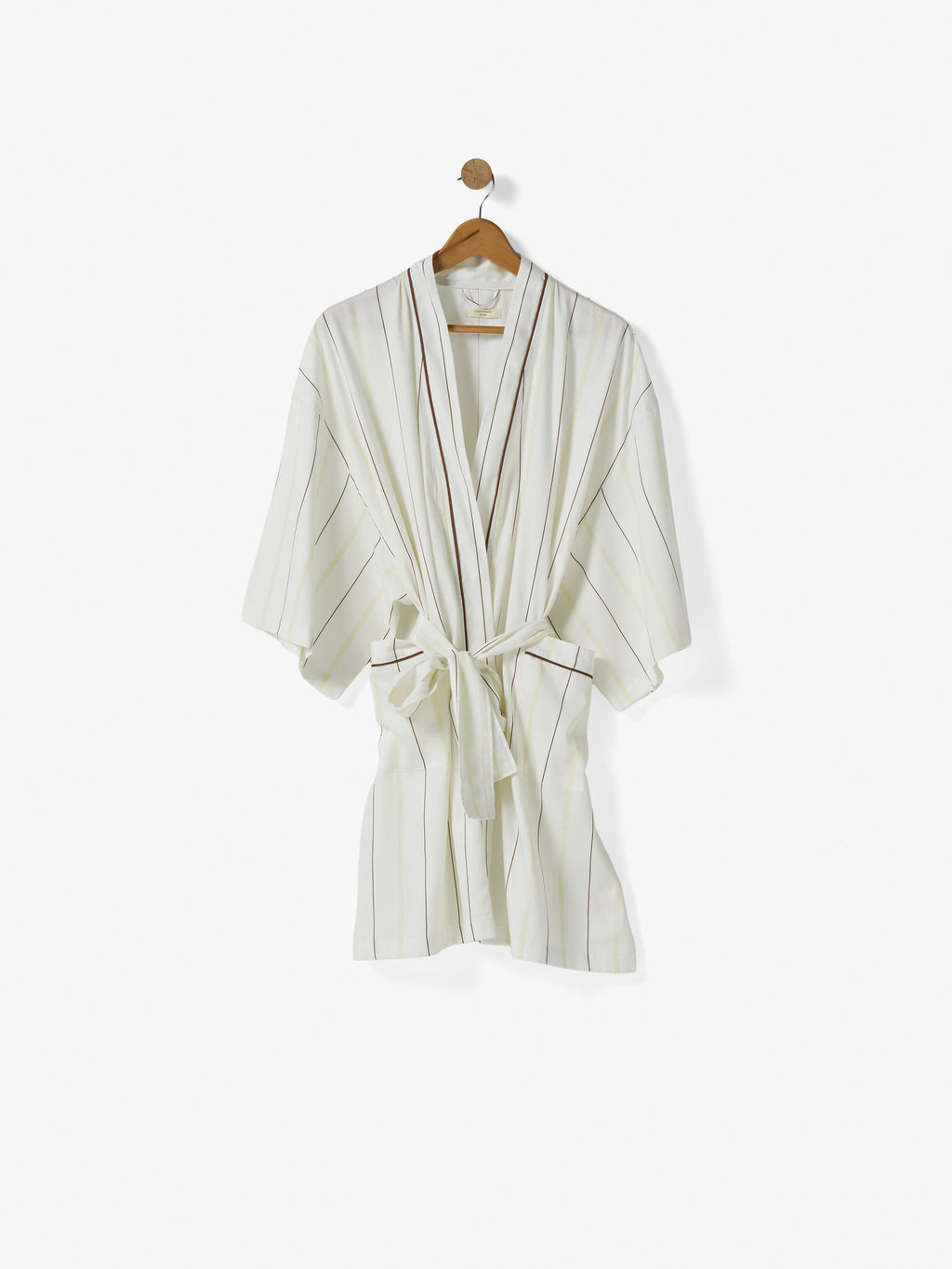 Monday Stripe White Robe