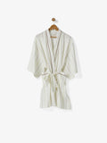 Monday Stripe White Robe