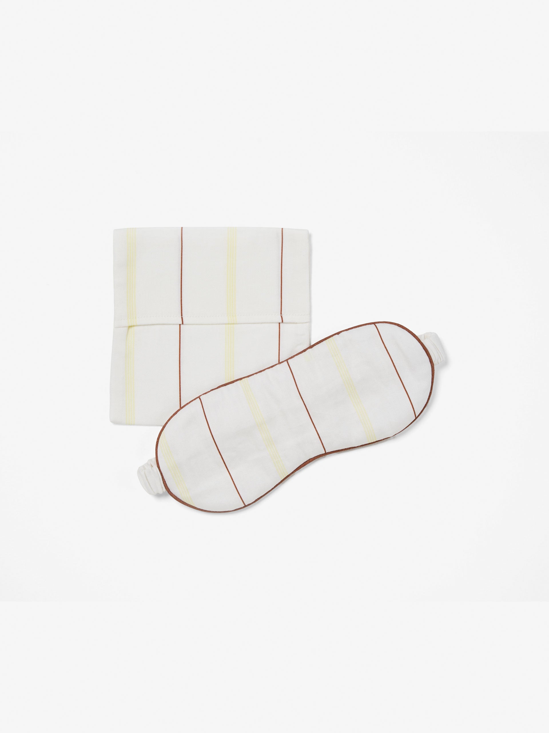 Monday Stripe White Sleep Mask