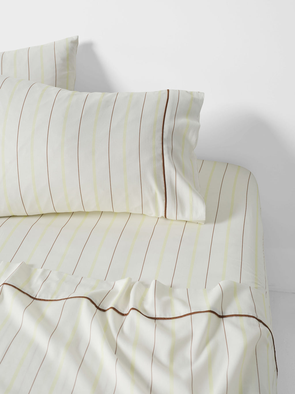 Monday Stripe White Sheet Set