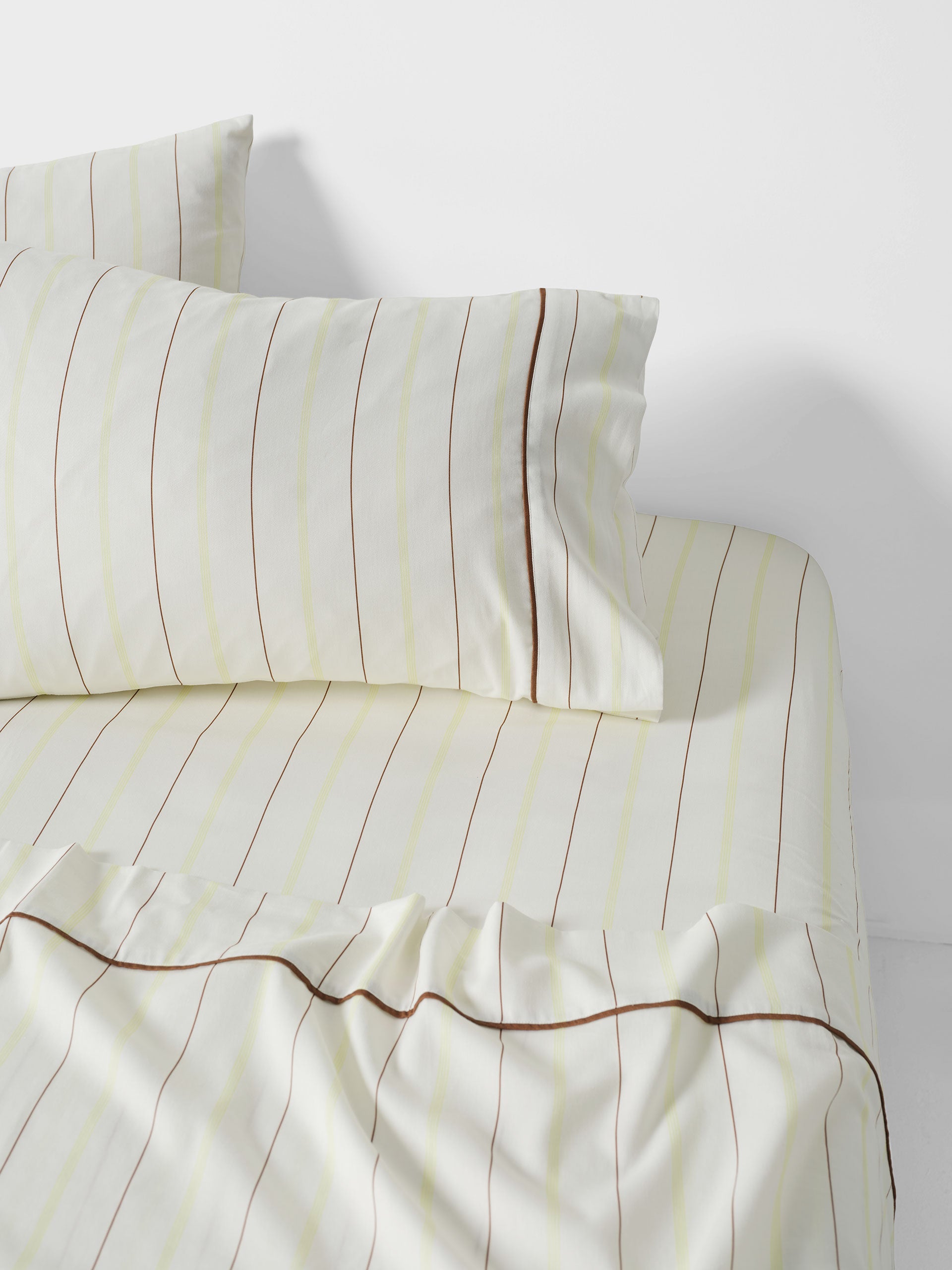 Monday Stripe White Sheet Set