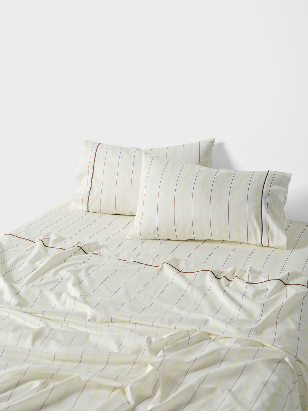 Monday Stripe White Sheet Set