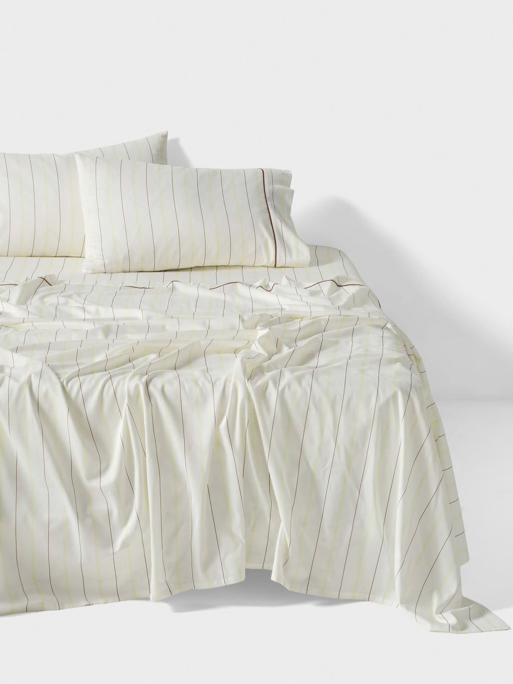 Monday Stripe White Sheet Set