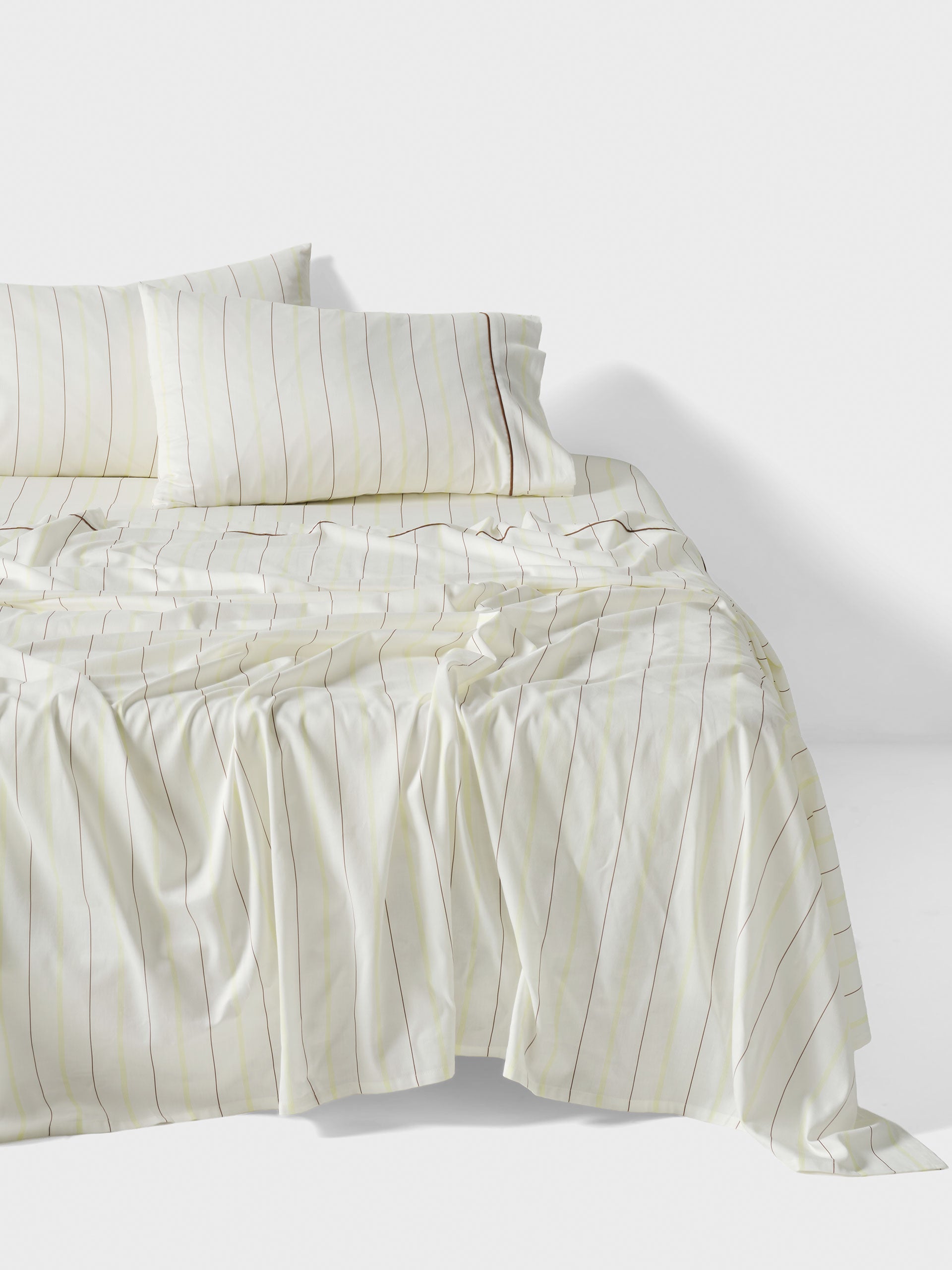 Monday Stripe White Sheet Set