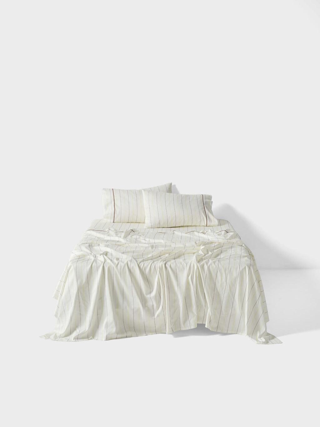 Monday Stripe White Sheet Set