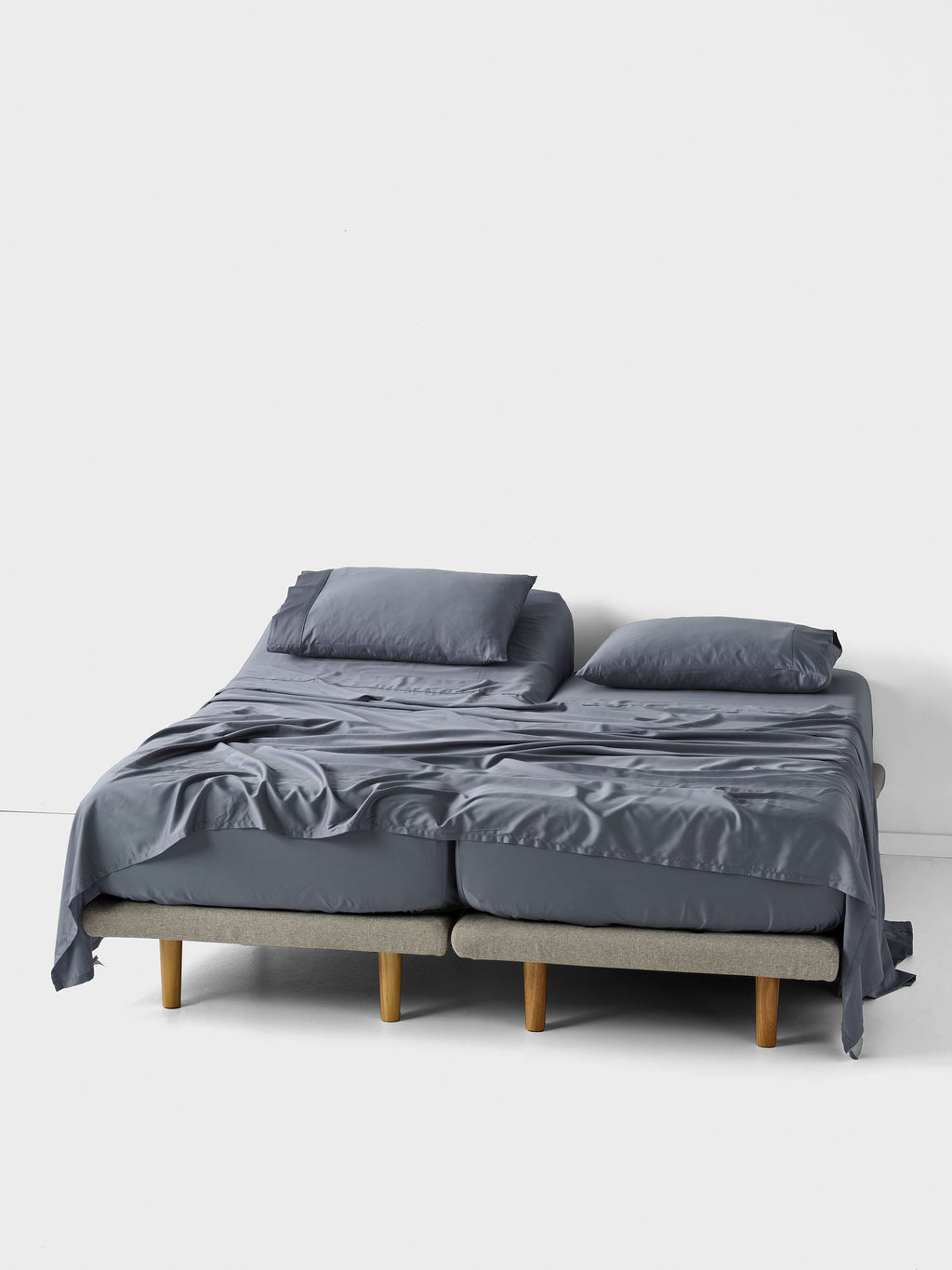 Nara Split King Sheet Set | Blue