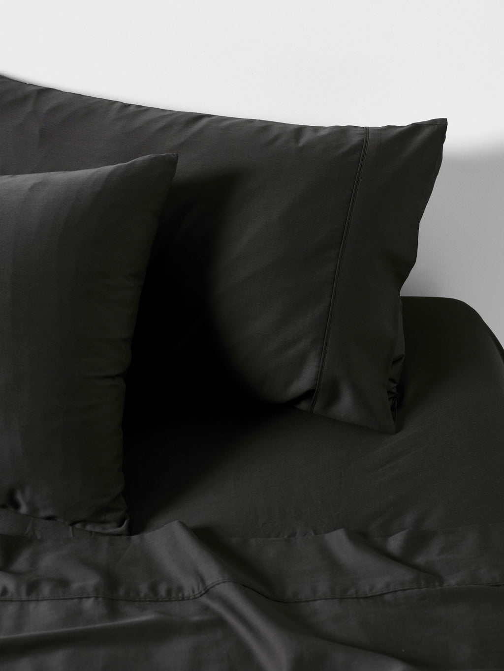 Nara Charcoal Bamboo Cotton 400TC Fitted Sheet
