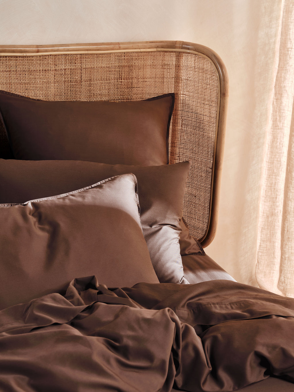 Nara Chocolate Quilt Cover Set