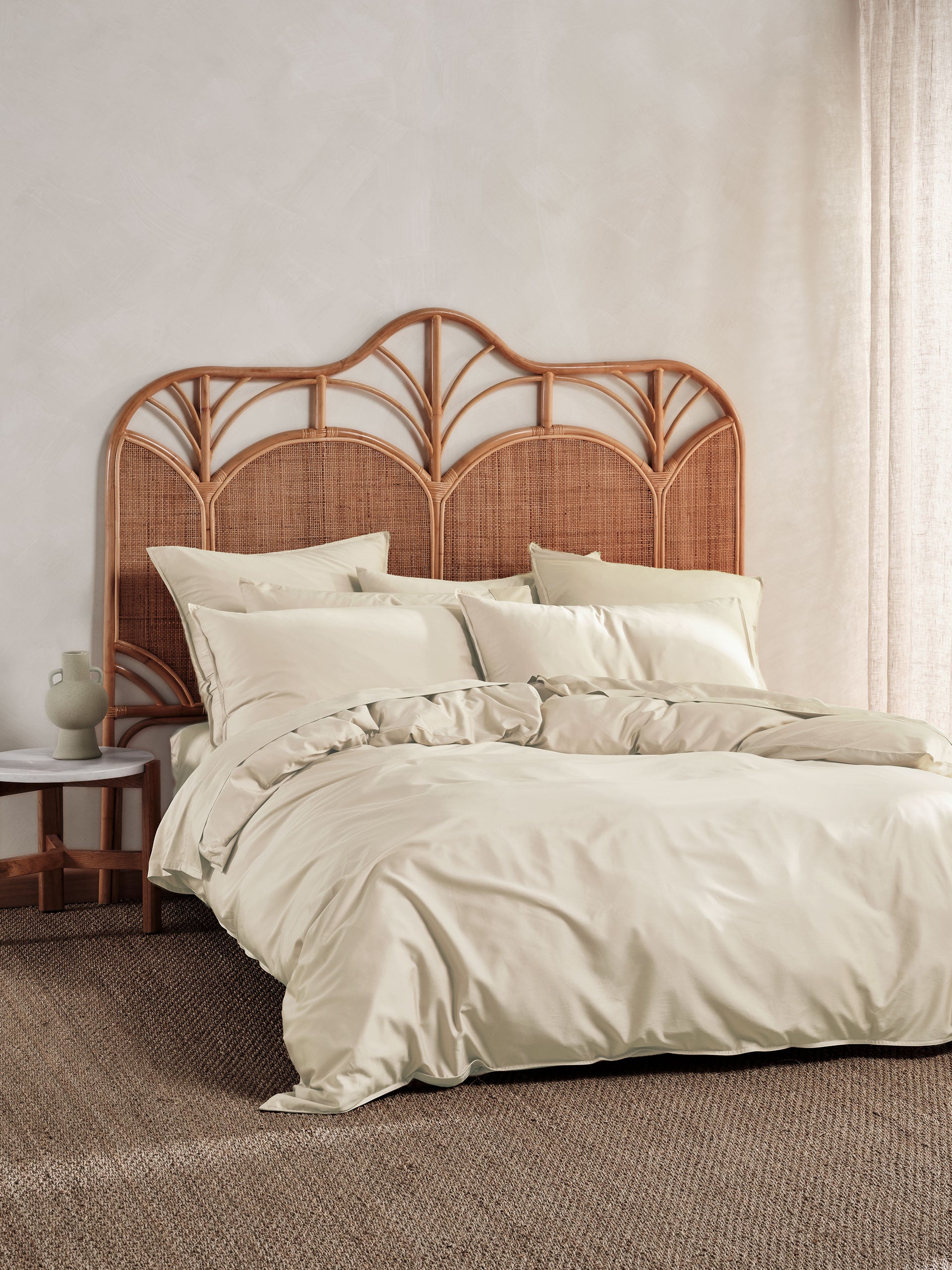 Nara Natural Quilt Cover Set