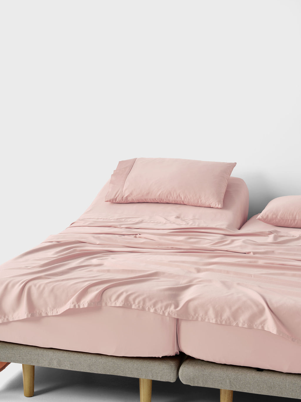 Nara Split King Sheet Set | Pink