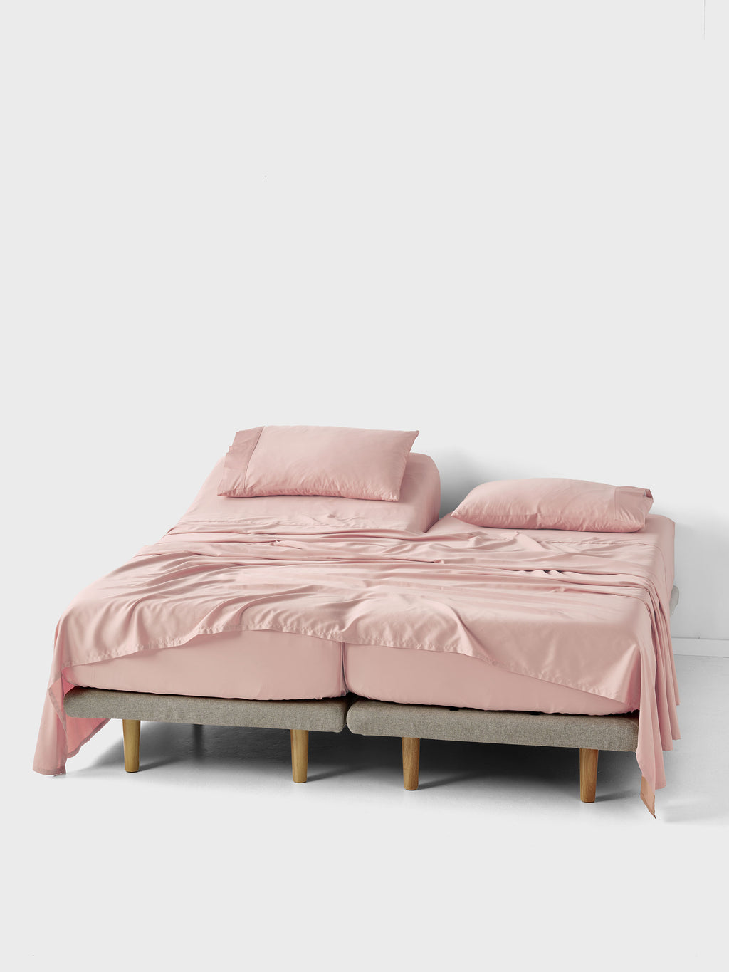 Nara Split King Sheet Set | Pink