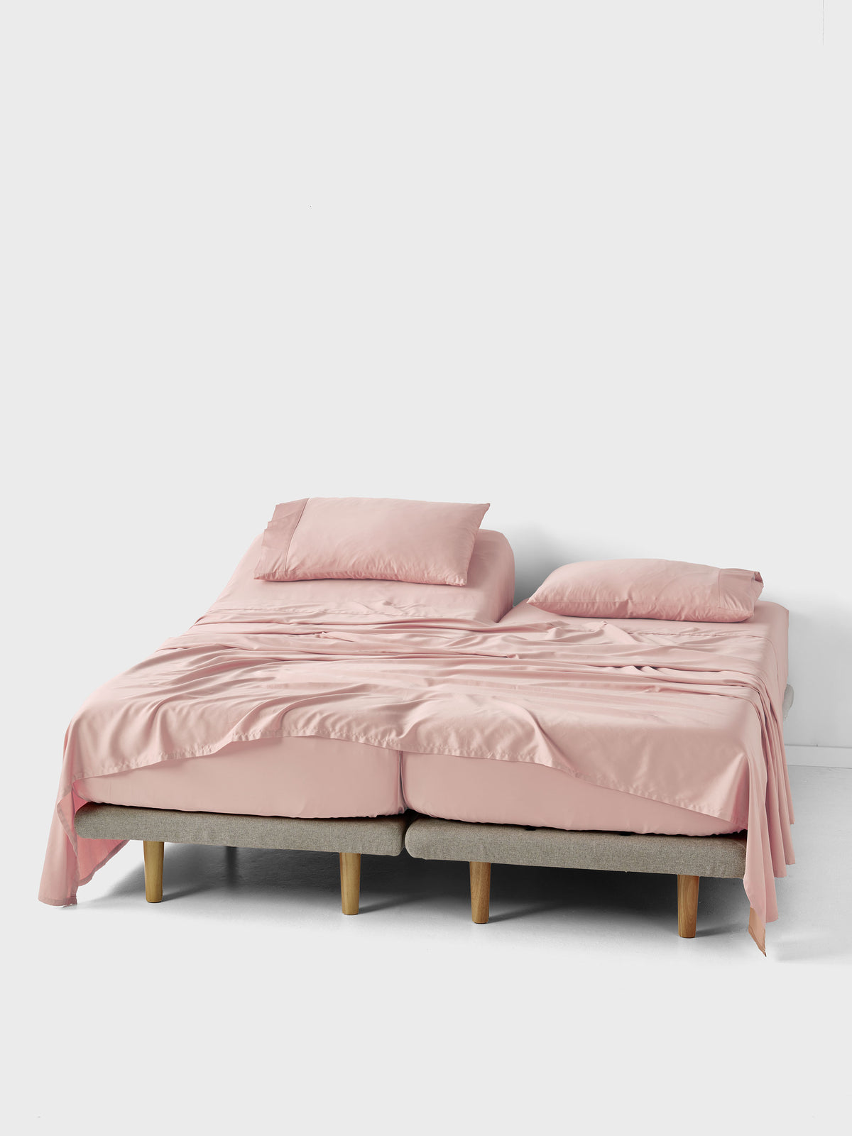 Nara Split King Sheet Set | Pink