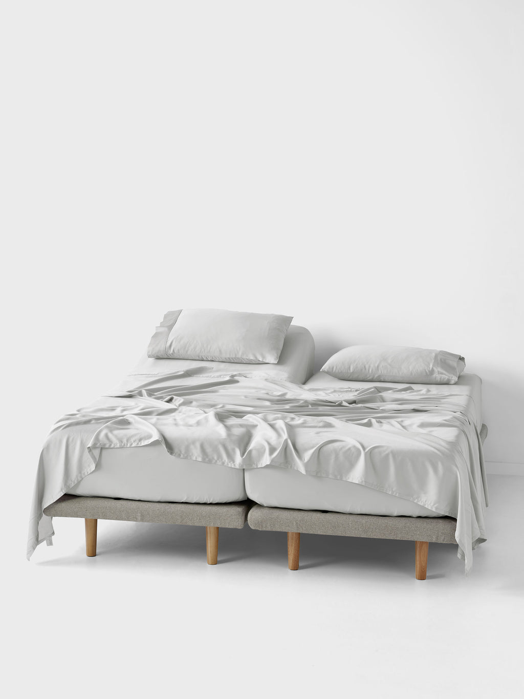 Nara Split King Sheet Set | Grey
