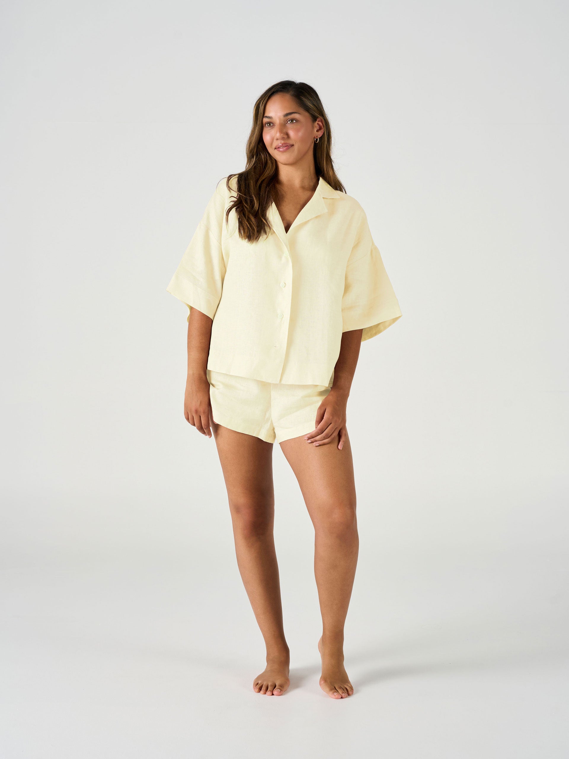 Nimes Lemon Shorts