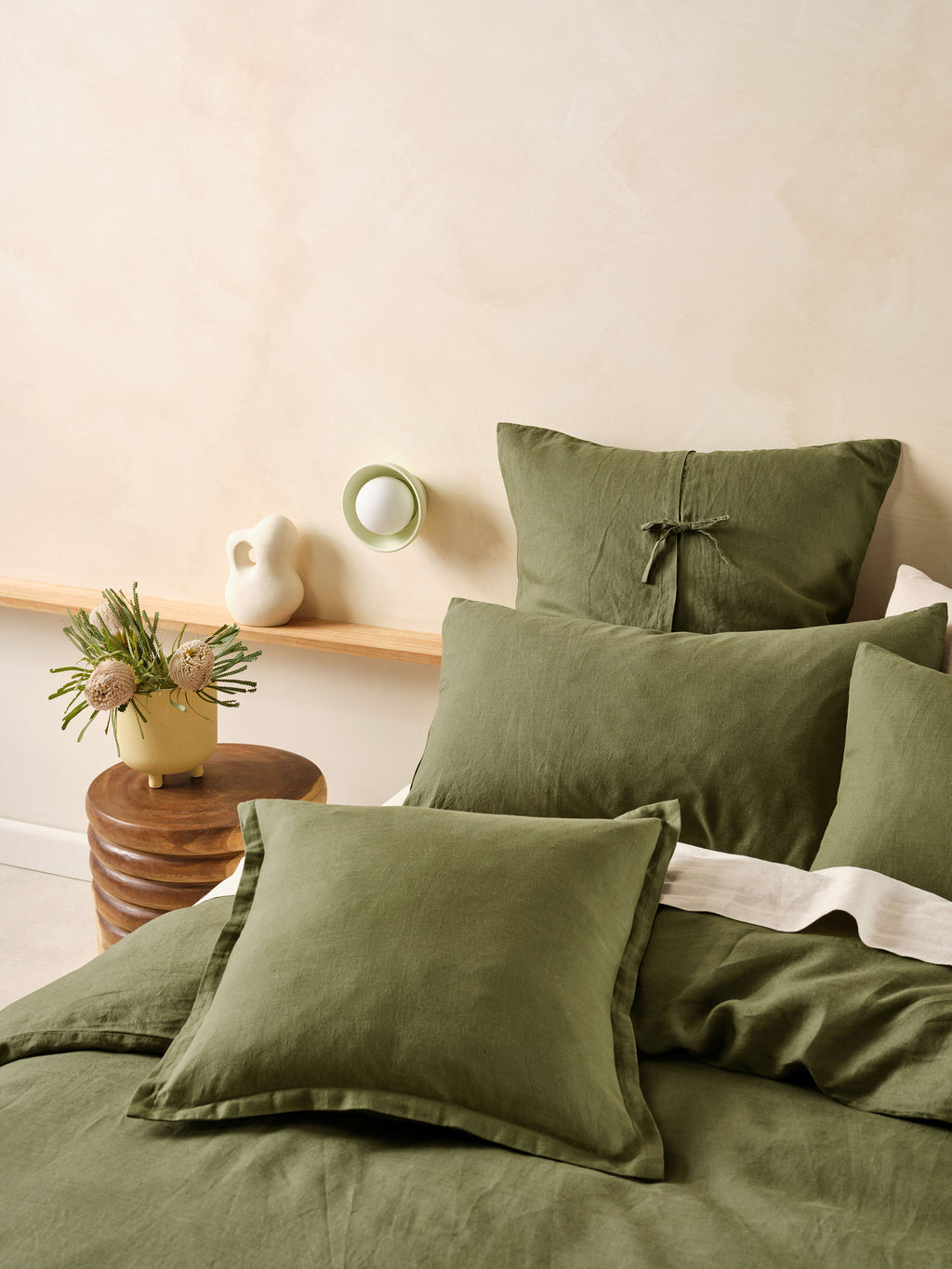 Nimes Moss Quilt Cover Set