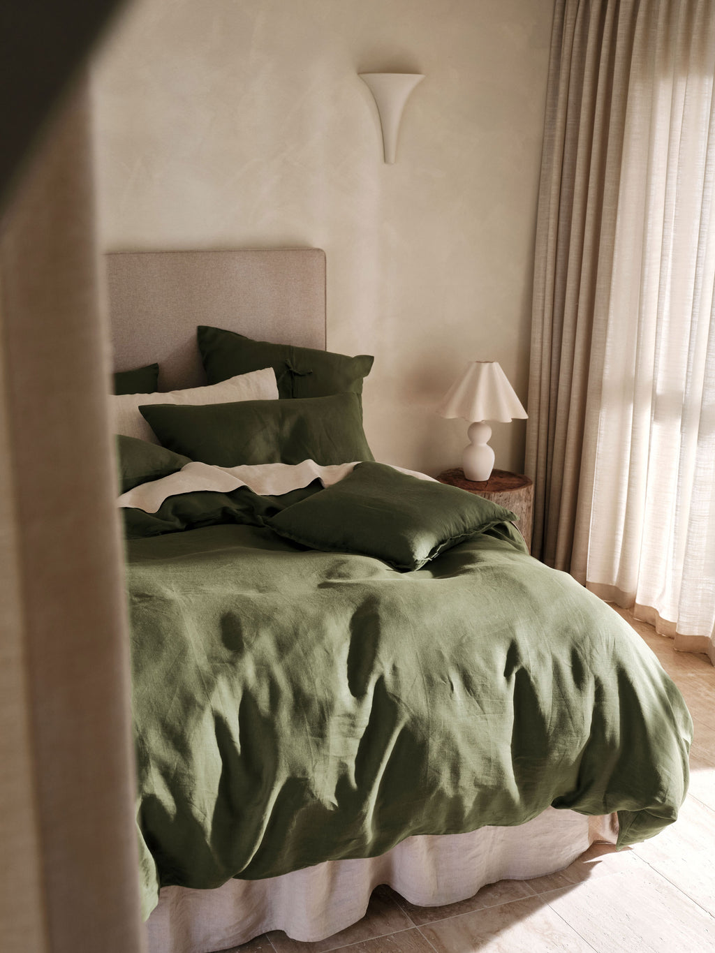 Nimes Moss Quilt Cover Set