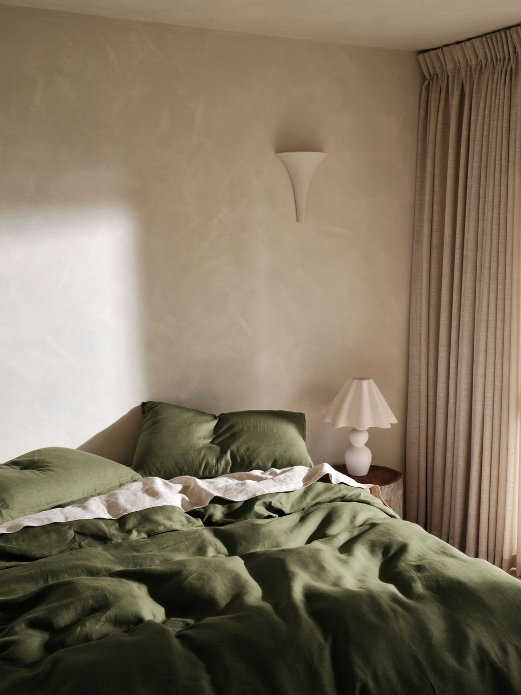 Nimes Moss Quilt Cover Set