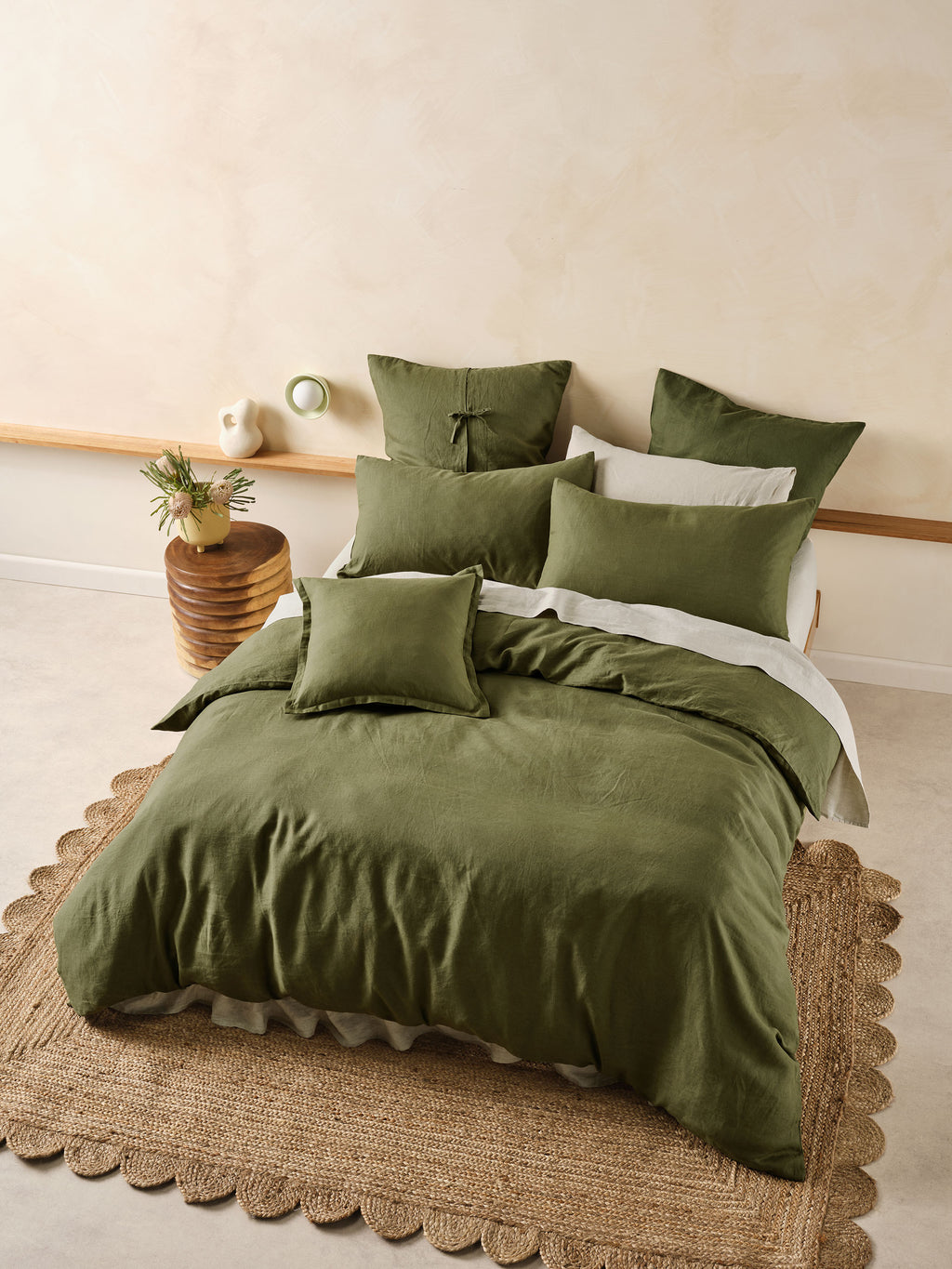 Nimes Moss Quilt Cover Set