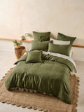 Nimes Moss Quilt Cover Set