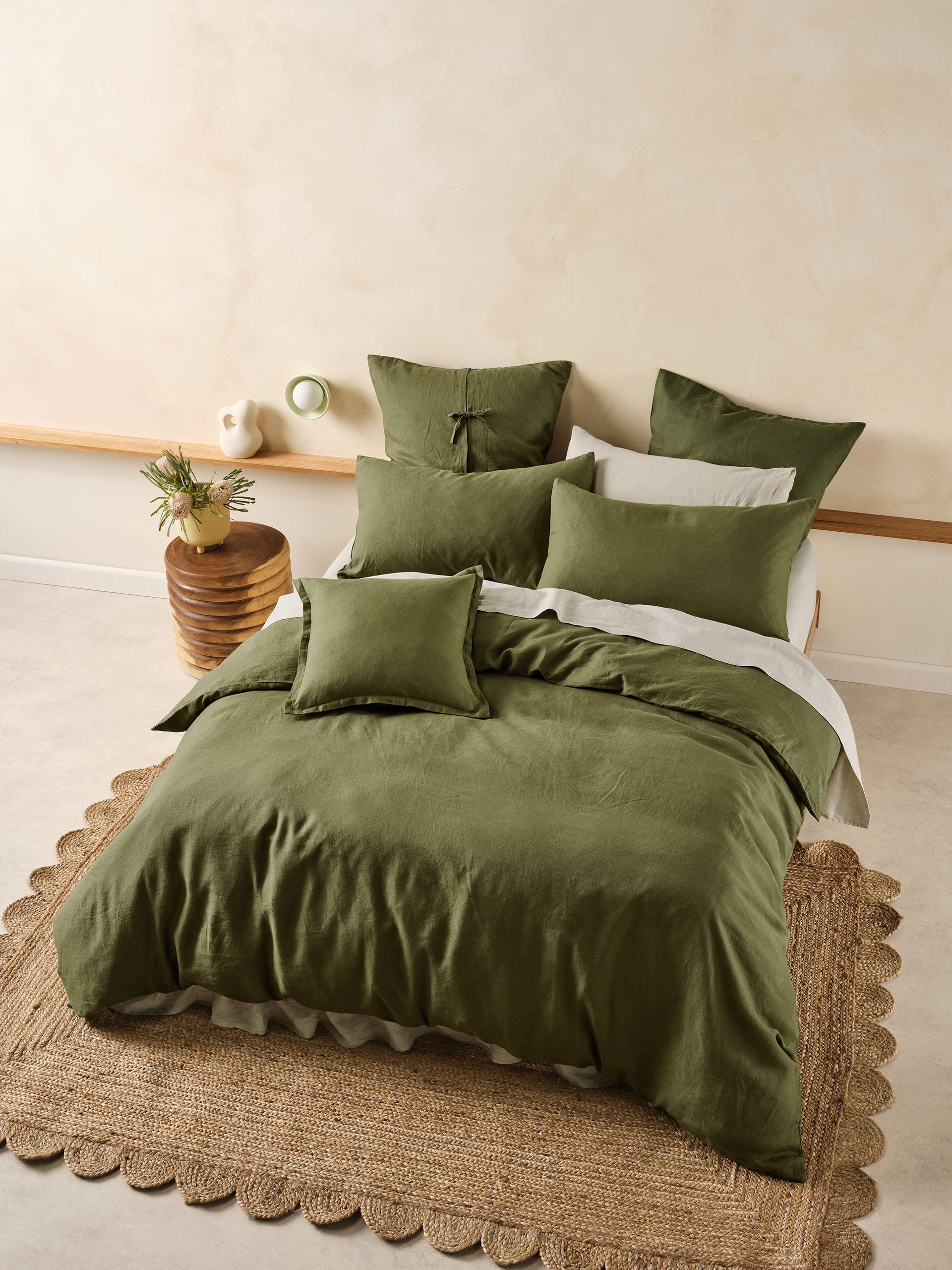 Nimes Moss Quilt Cover Set