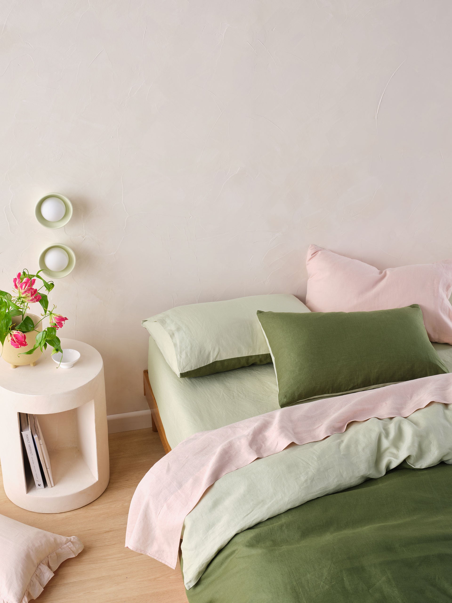 Nimes Moss-Wasabi Duet Quilt Cover Set