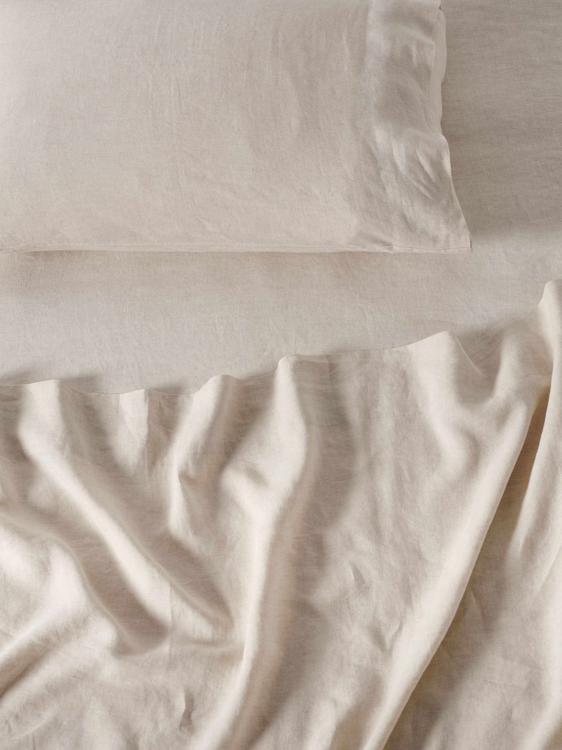 Nimes Natural Linen Flat Sheet