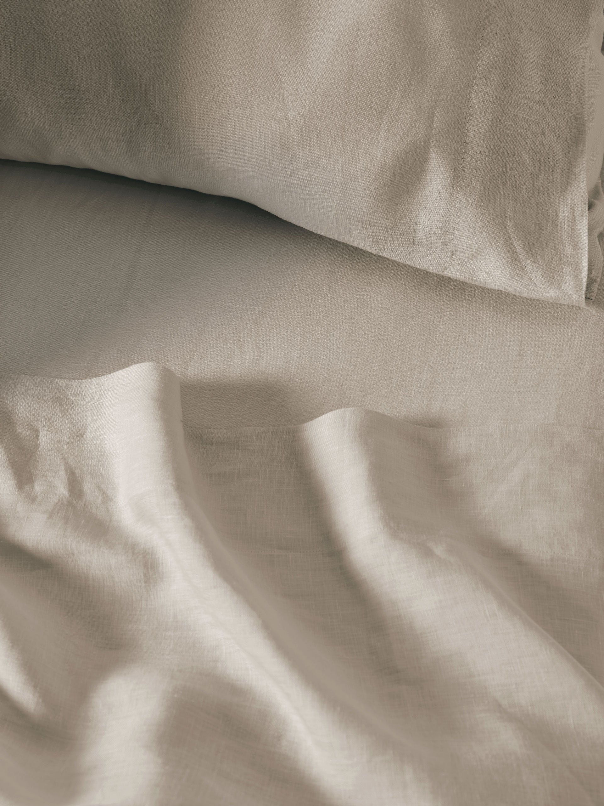 Nimes Natural Linen Flat Sheet