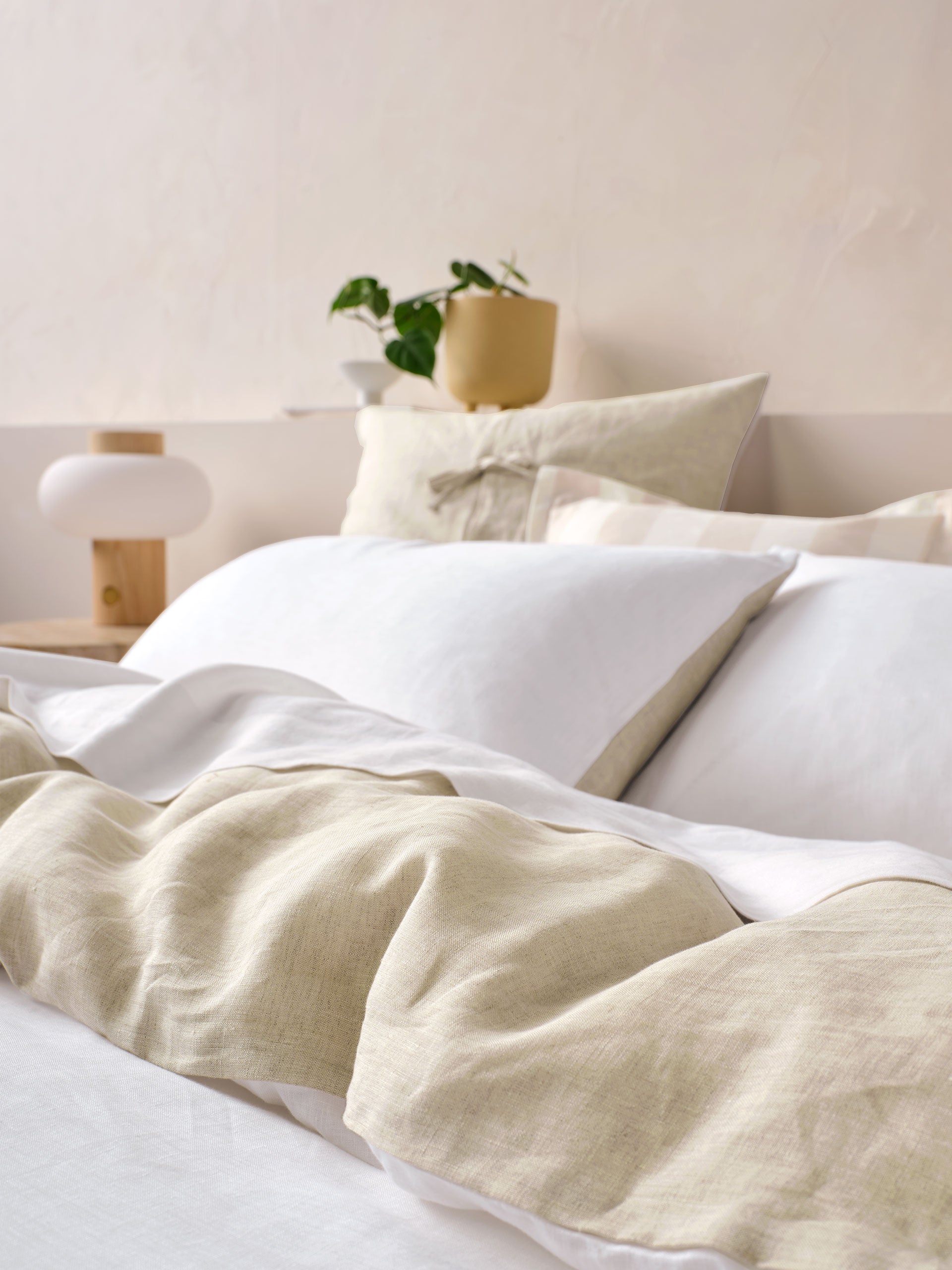 Nimes White-Natural Duet Quilt Cover Set