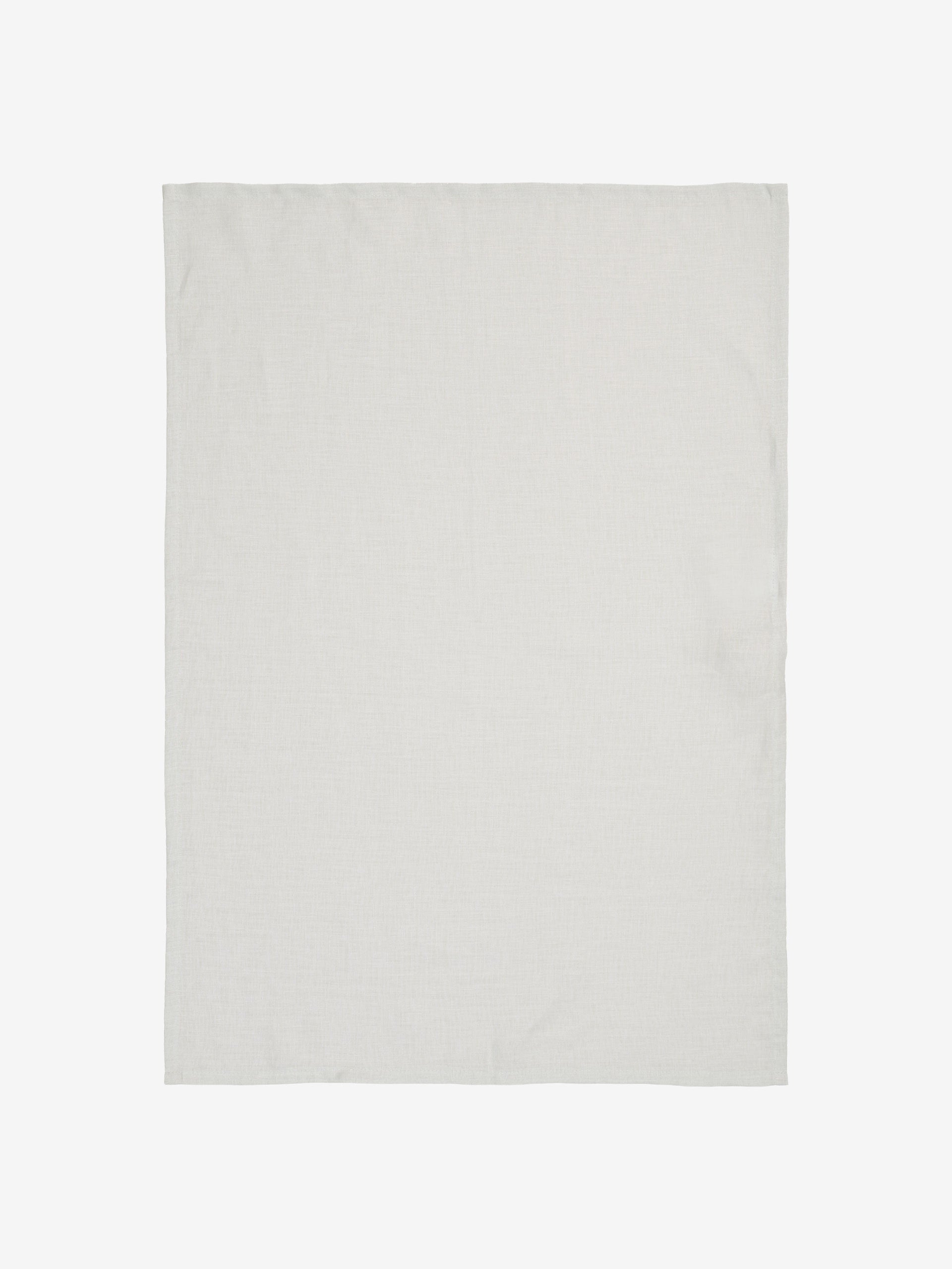 Nimes Pale Grey Linen Tea Towel