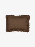 Nimes Chocolate Ruffle Cushion 40x60cm