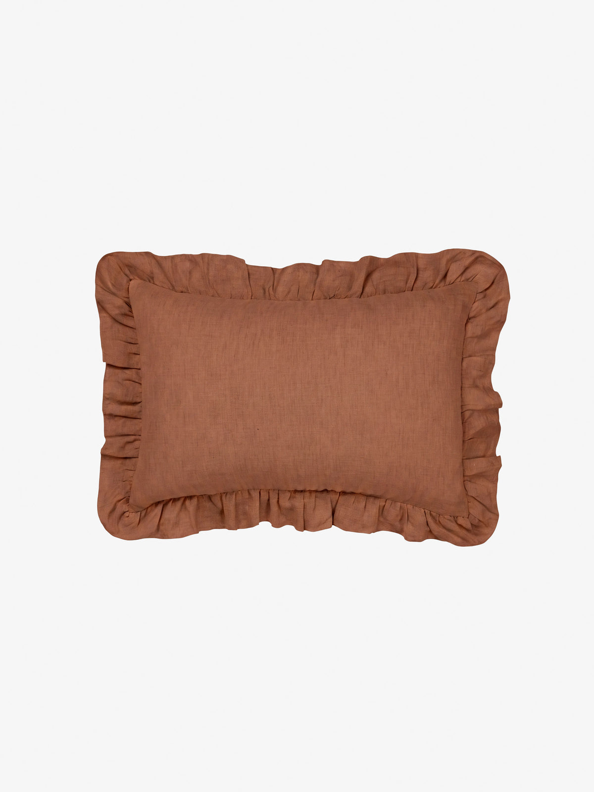 Nimes Cinnamon Ruffle Cushion 40x60cm
