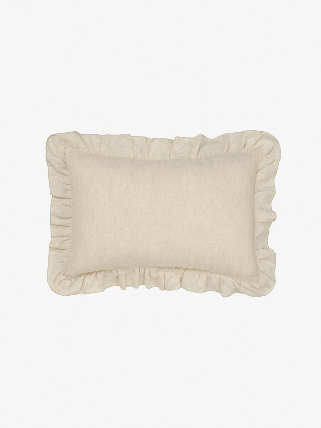 Nimes Natural Ruffle Cushion 40x60cm