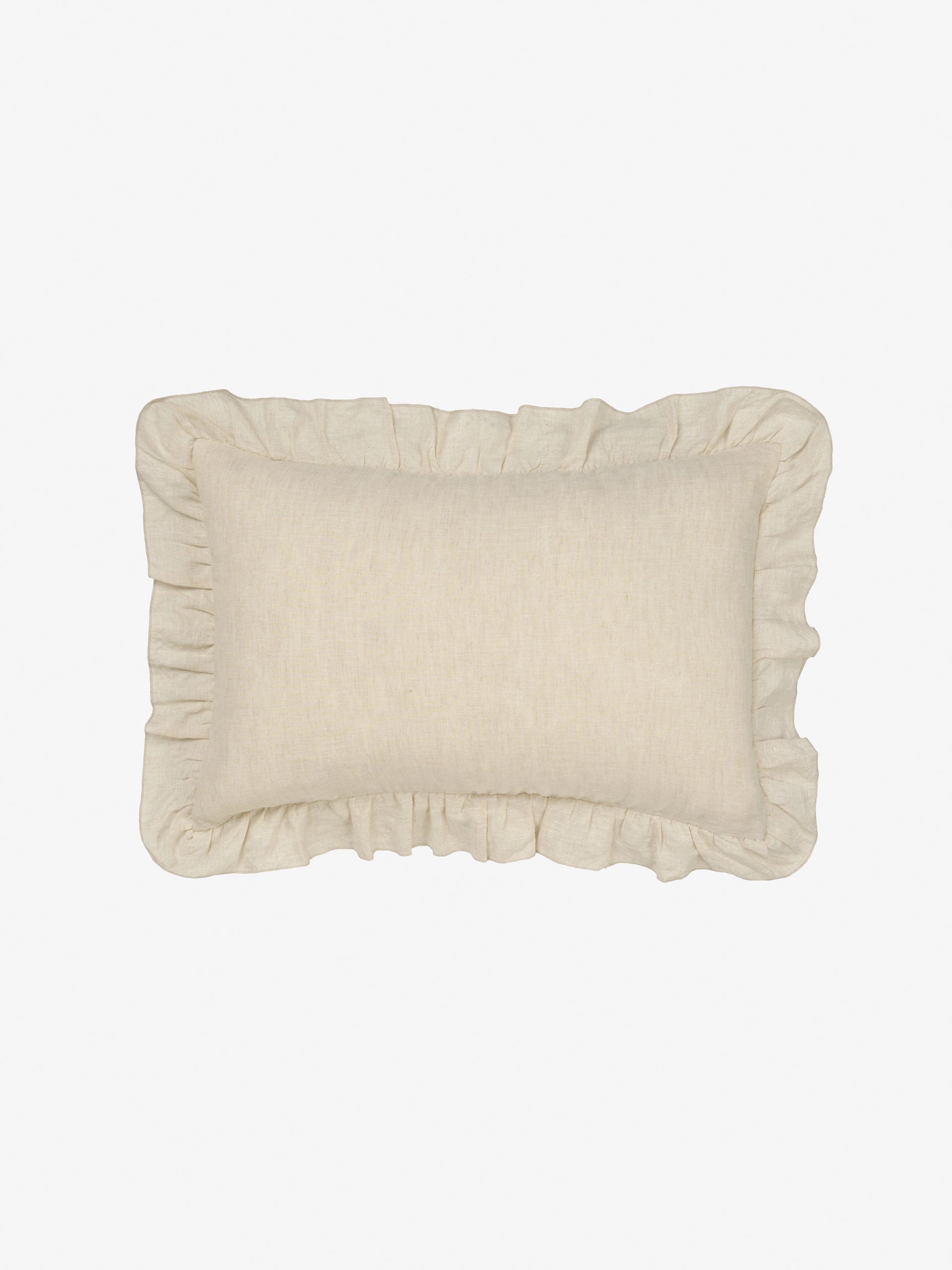 Nimes Natural Ruffle Cushion 40x60cm