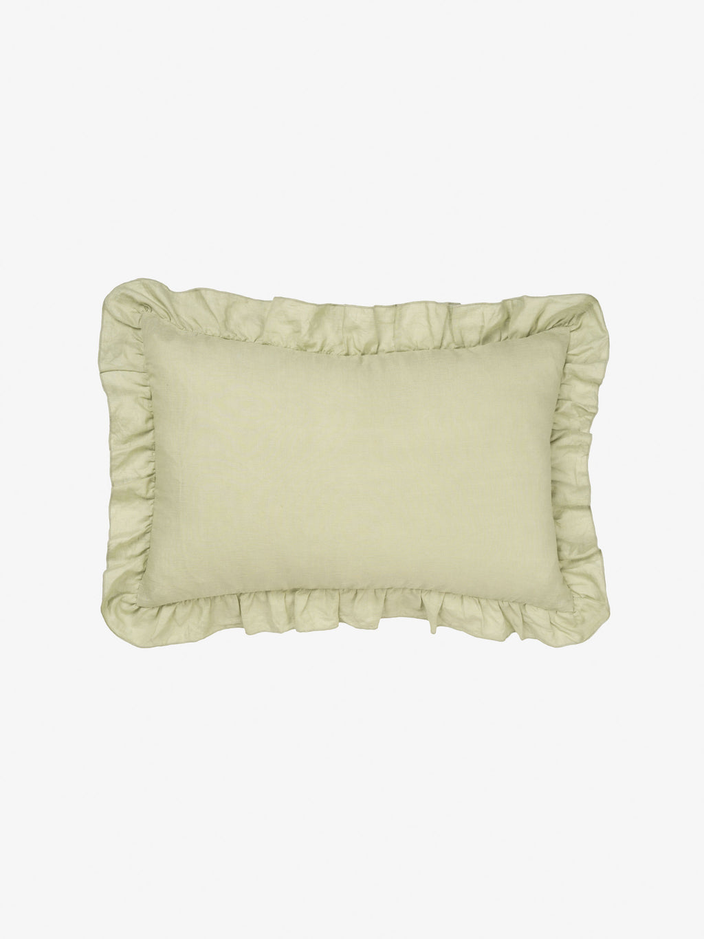 Nimes Wasabi Ruffle Cushion 40x60cm