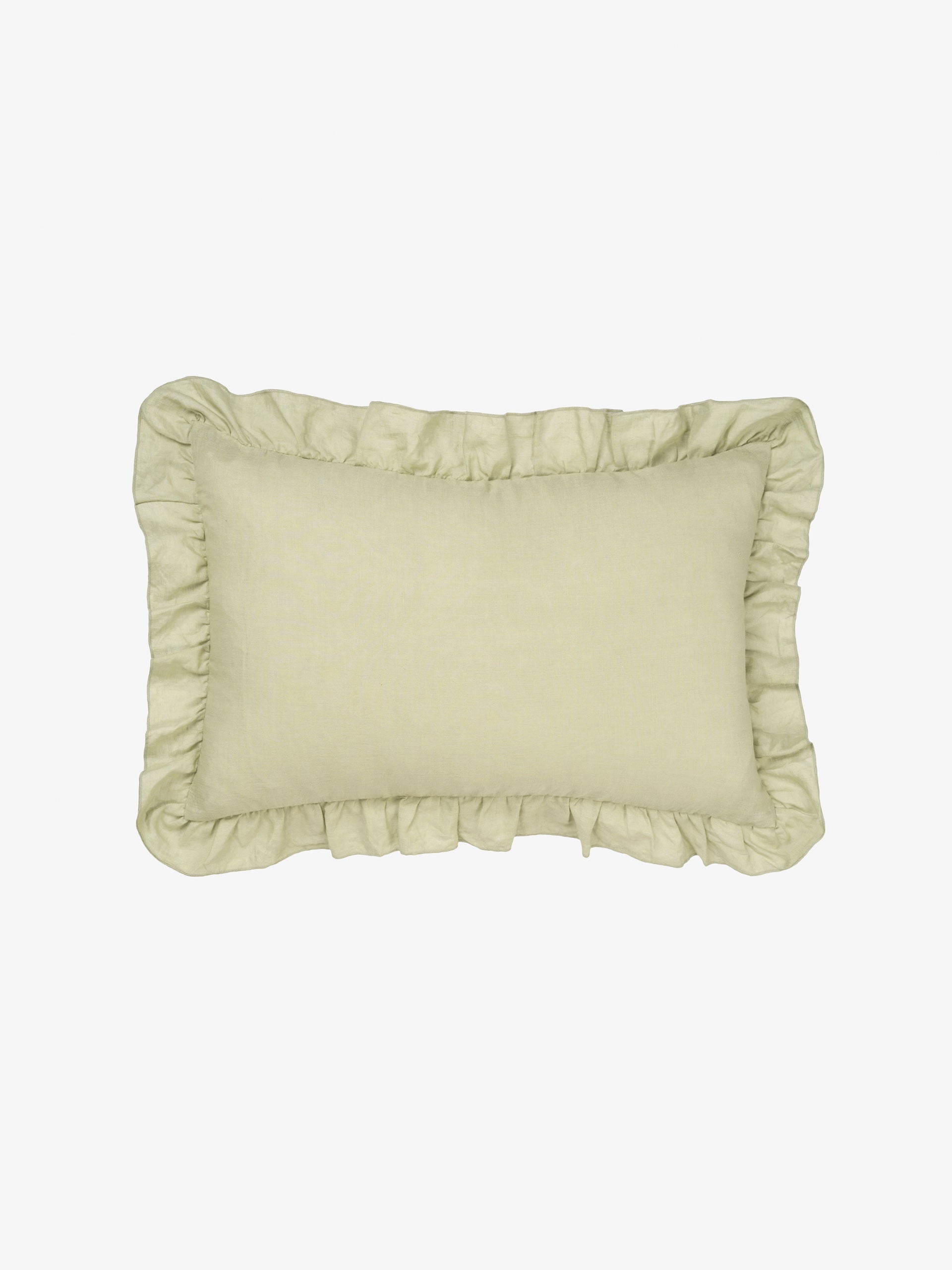 Nimes Wasabi Ruffle Cushion 40x60cm