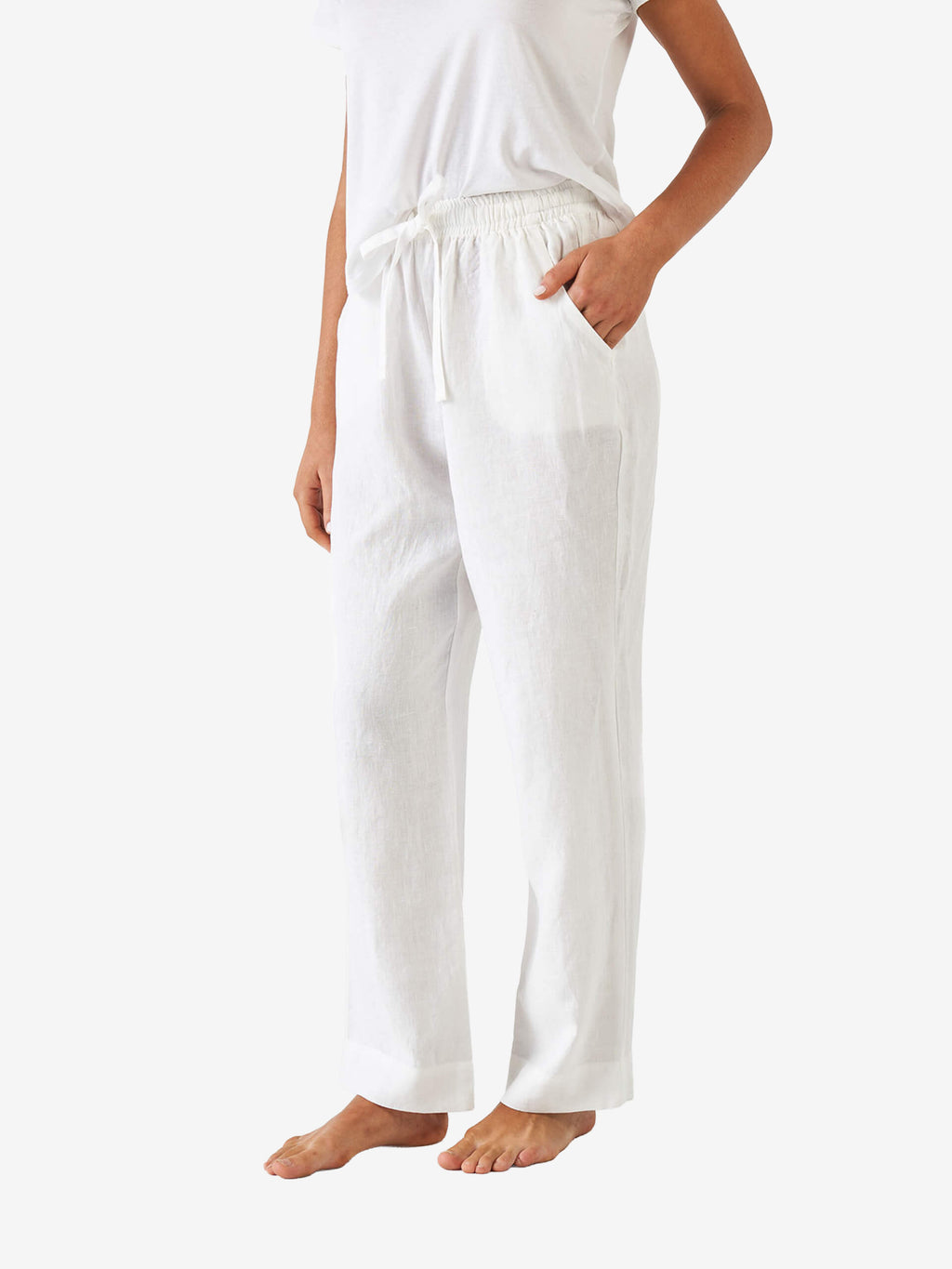 Nimes White Pants