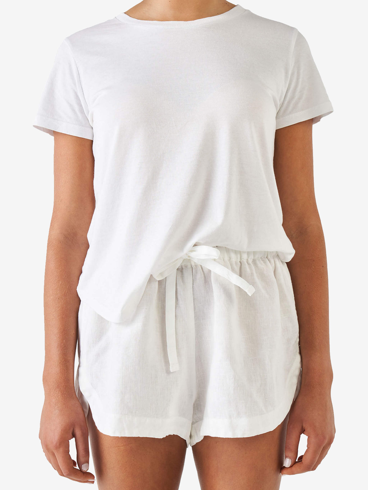 Nimes White Shorts