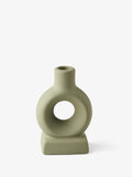 Oval Green Candle Holder 15cm