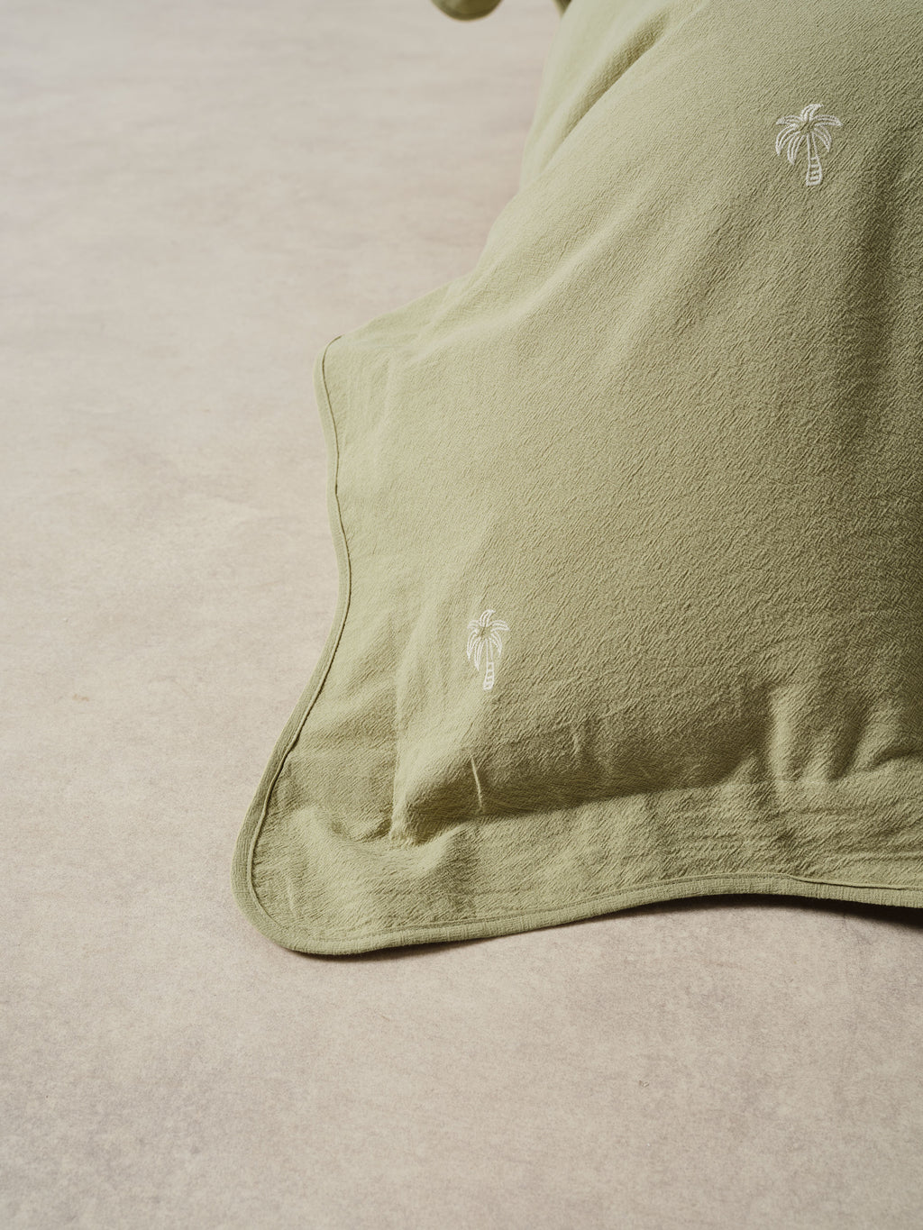 Palmier Khaki Quilt Cover Set