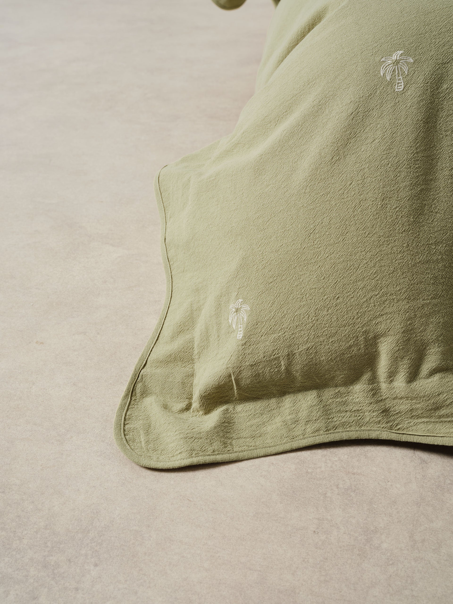 Palmier Khaki Quilt Cover Set