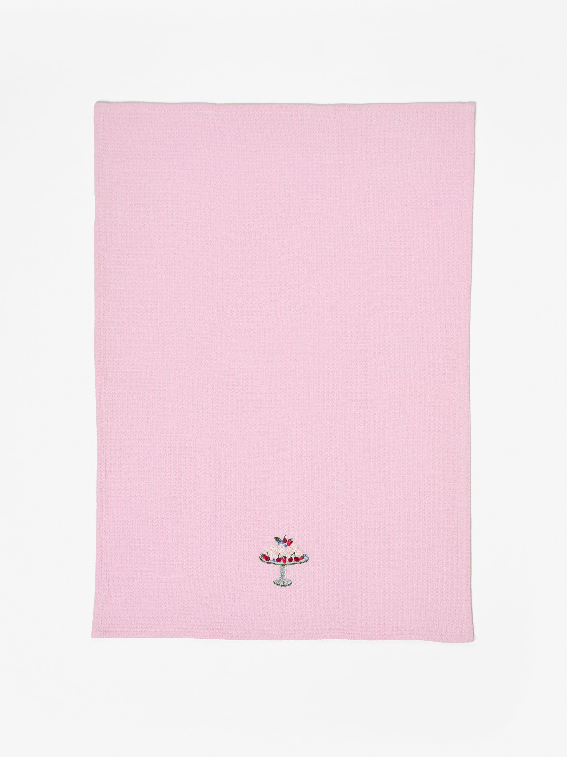 Pavlova Embroidered Tea Towel