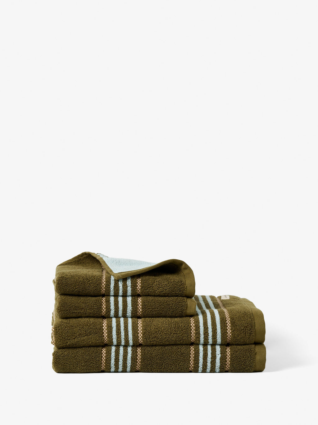 Payton Olive 4-Piece Towel Set