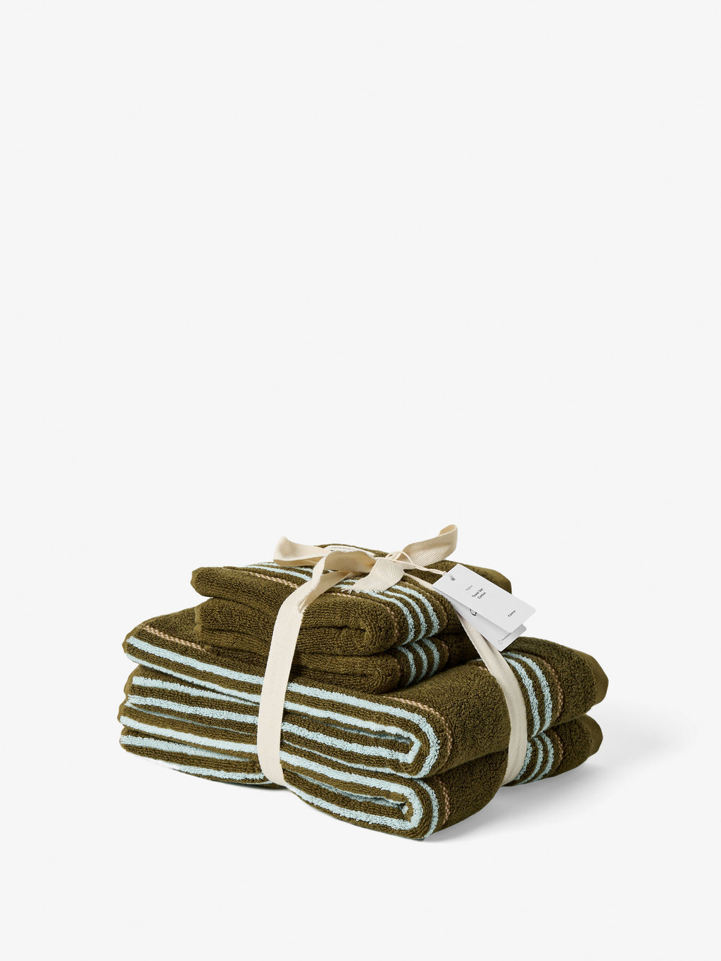 Payton Olive 4-Piece Towel Set
