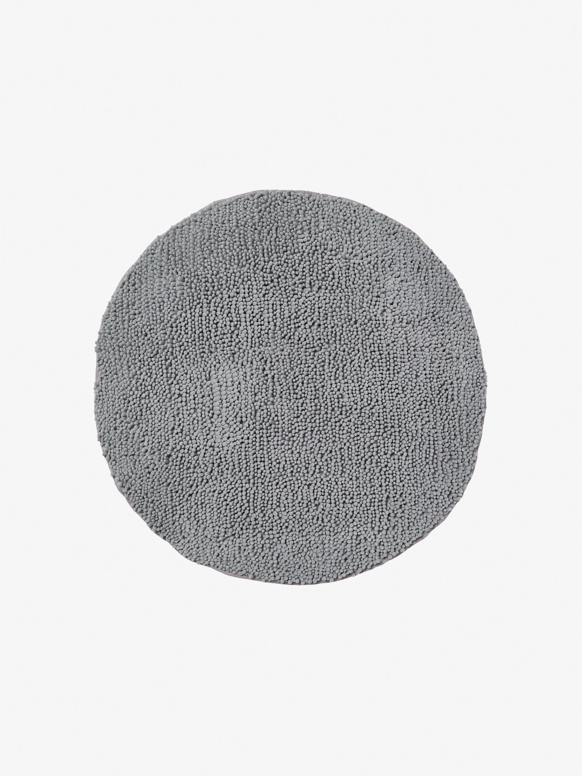 Reed Toggle Grey Circular Bath Mat