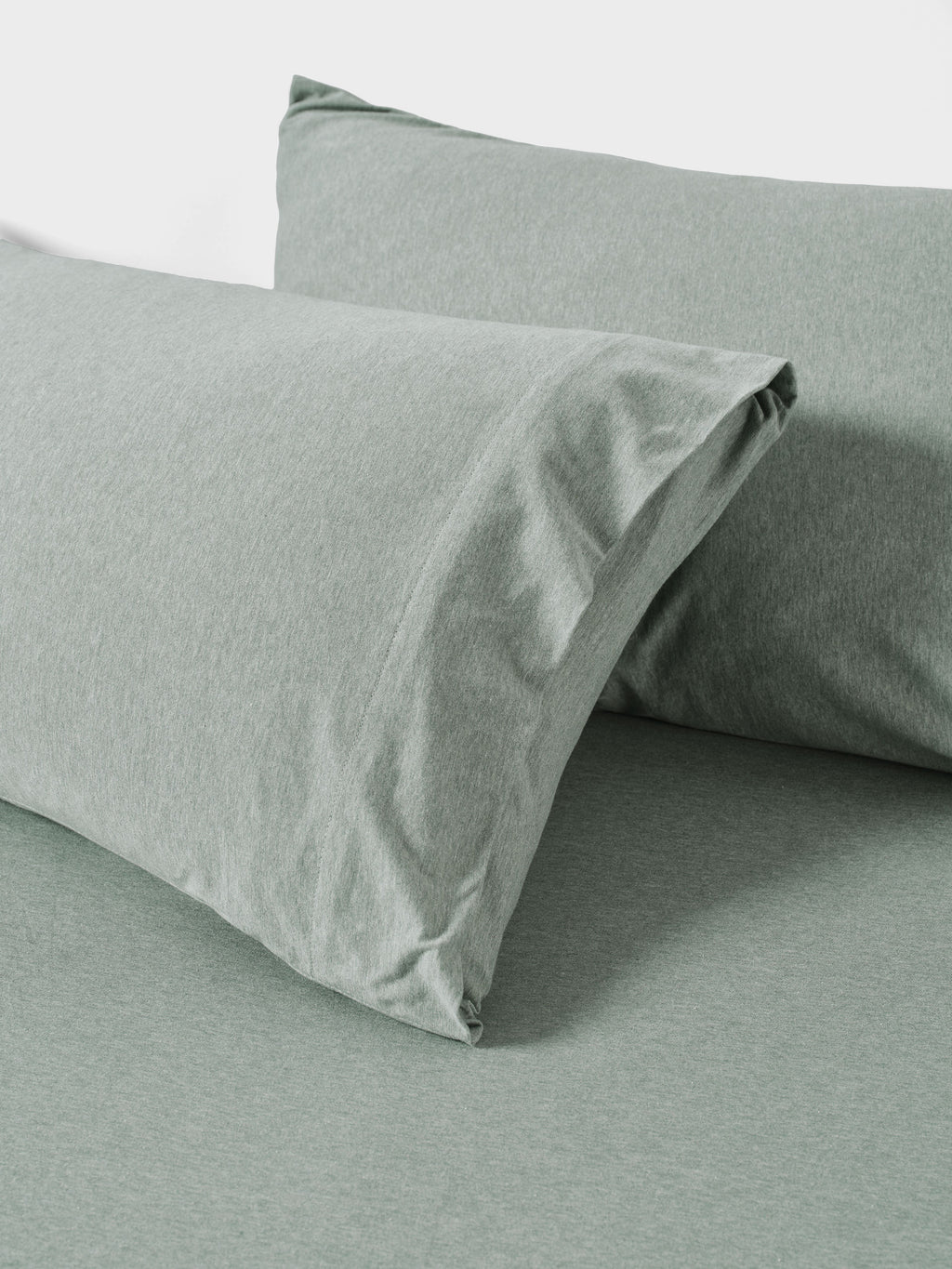 Ryland Eucalyptus Fitted Sheet + Pillowcase Set