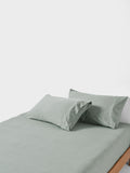 Ryland Eucalyptus Fitted Sheet + Pillowcase Set