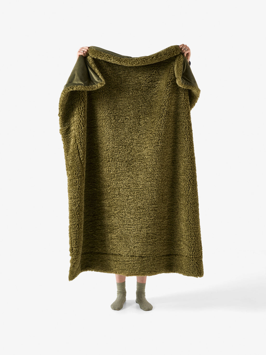 Shetland Olive Throw