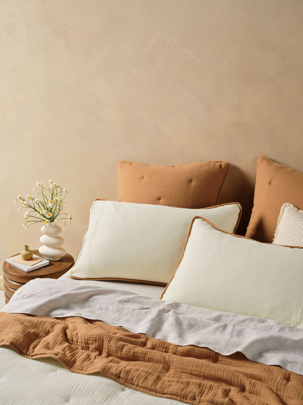 Somerset Cinnamon Pillow Sham Set