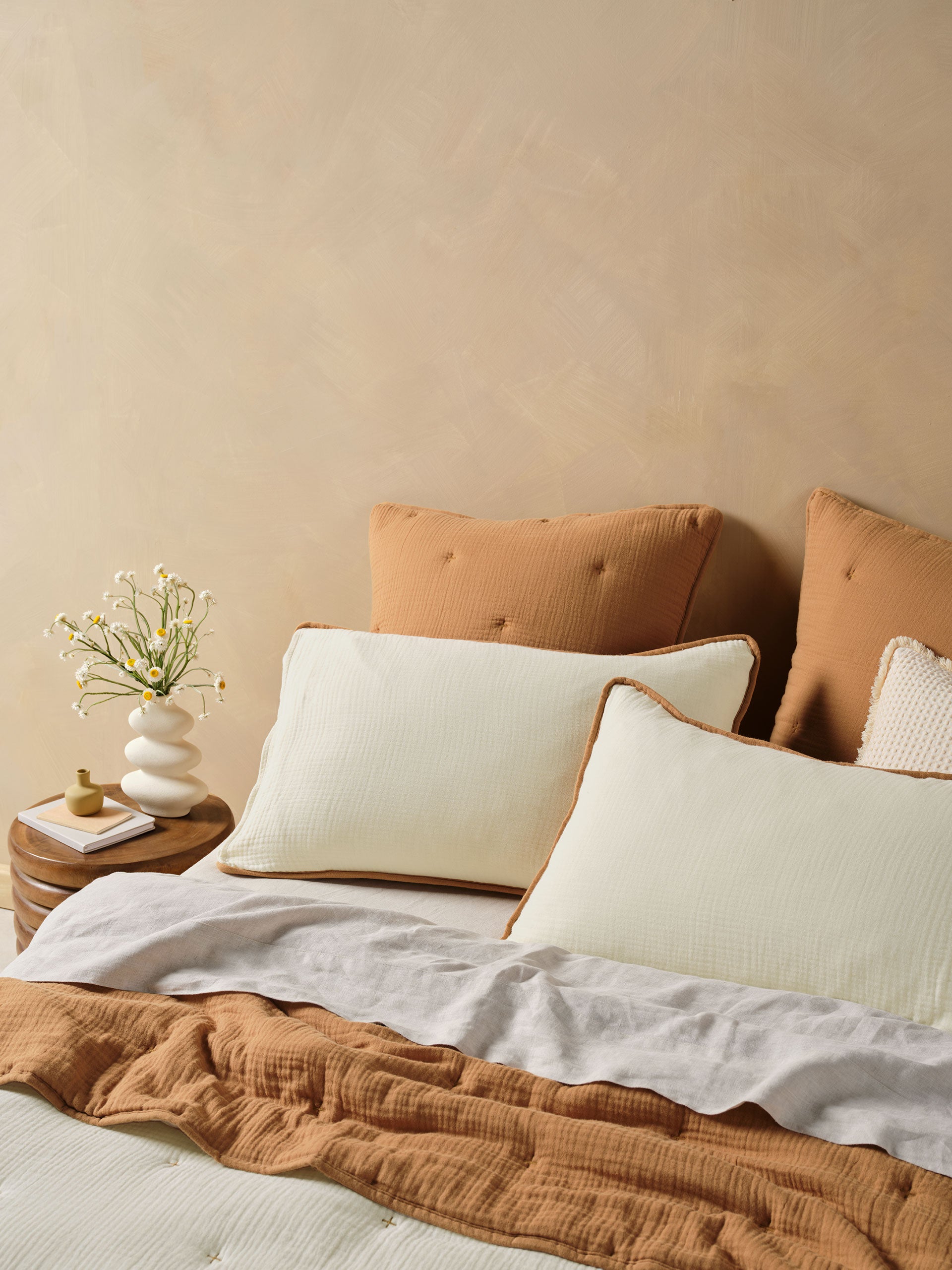 Somerset Cinnamon Pillow Sham Set