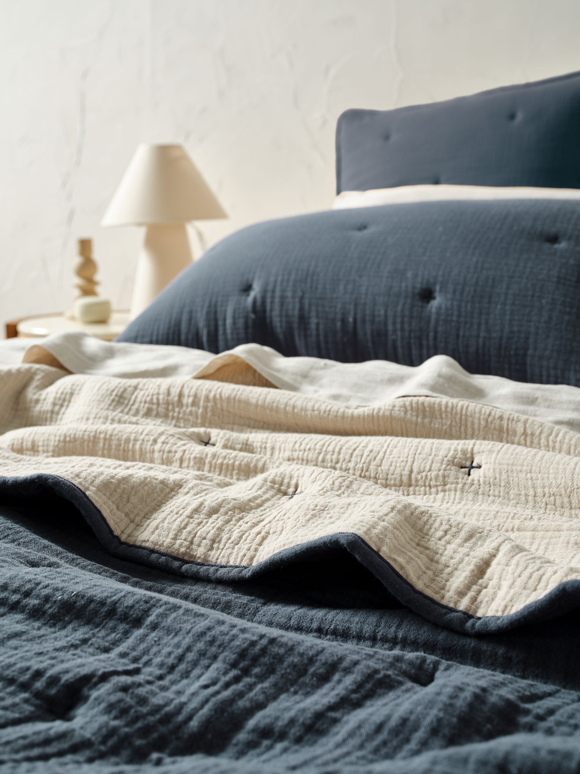 Somerset Navy Coverlet